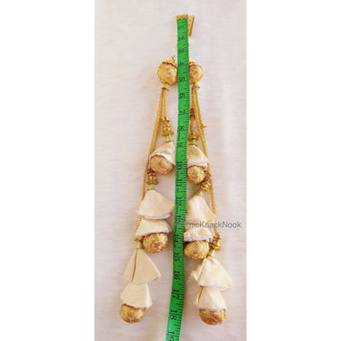 Beige / Blue / Red And Gold Sequins Tassels, Bridal Tassels, Decorative Tassels